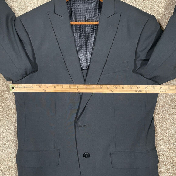 John Varvatos Blazer Mens 40R Black Performance 2 Button Sport Coat Formal Adult - Picture 9 of 12